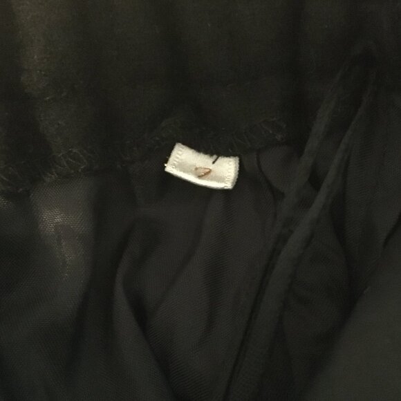 Vintage Thick Black Structured Box Pleated Wool Culottes 26W - Picture 16 of 16